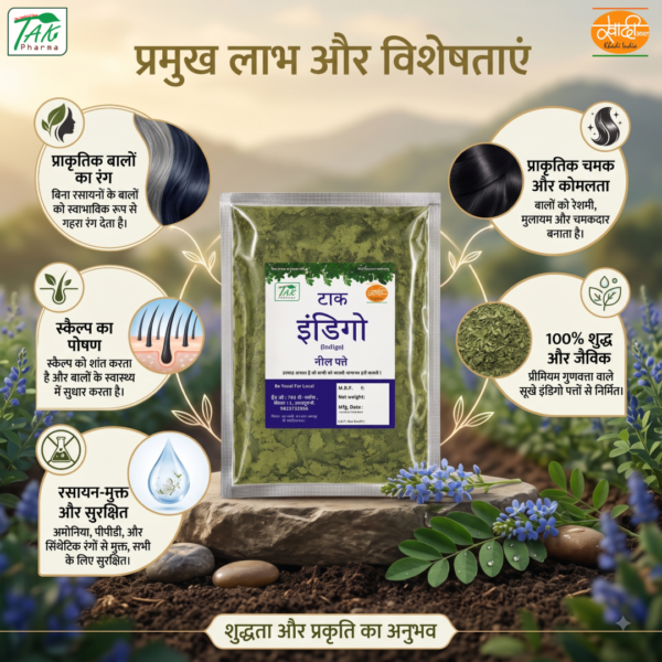 Indigo Leaves Powder — Benefits at a glance