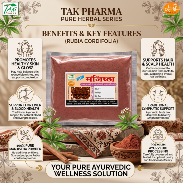 Manjishtha Sabut — Benefits at a glance