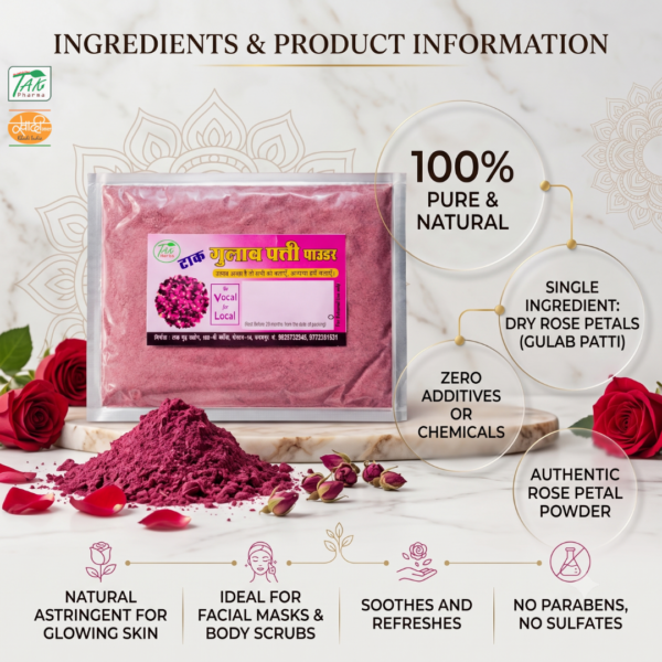 Rose Petal Powder — Ingredients and key benefits